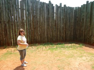 Tracy Root on a research trip to the site of  Andersonville Prison in summer 2012.