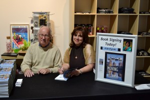My publisher Newt Barrett from Voyager Media was on hand to celebrate the book launch.
