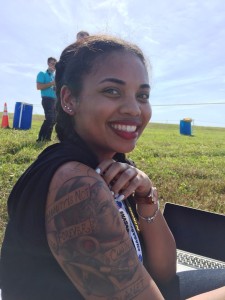 Kayla, 19, has always dreamed of being an astronaut. Her tattoo by Martin Buechler includes the Neal Armstrong quote: "Humanity is not forever chained to this planet."
