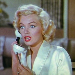 Marilyn Monroe from the film, "Gentlemen Prefer Blondes."